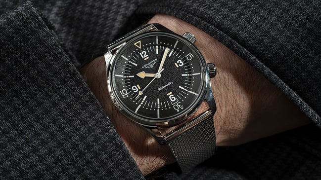 Longines Legend Diver 59 L3.795.4.59.9, wrist, title