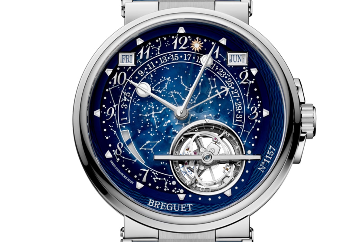 Breguet Marine Tourbillon Équation Marchante 5887PT: dial