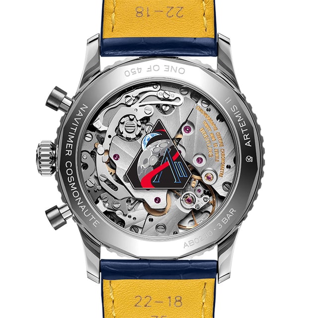 Breitling: Navitimer B02 Chronograph 41 Cosmonaute Artemis II, case back