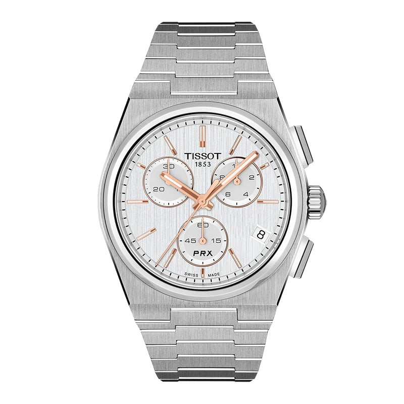Tissot PRX Quartz Chronograph T137.417.11.031.00: Front