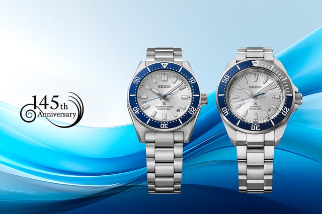 Seiko Prospex Heritage Automatic Diver’s Seiko 145th Anniversary Limited Edition HBC005J1 and Diver’s Seiko 145th Anniversary Limited Edition HBB001K1, title