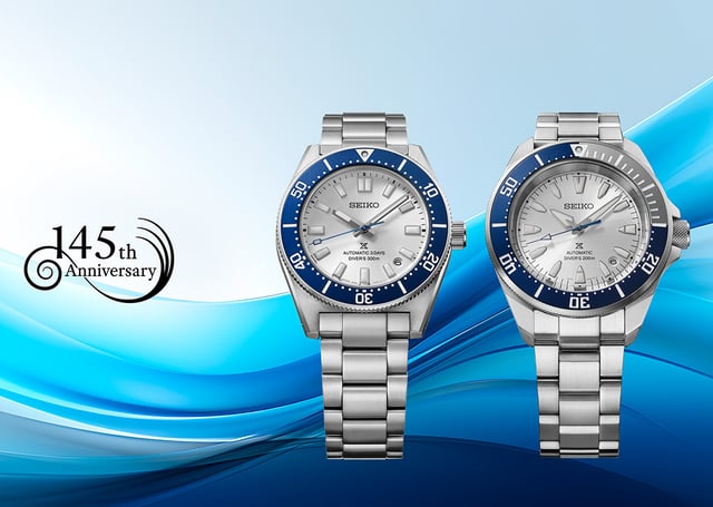Seiko Prospex Heritage Automatic Diver’s Seiko 145th Anniversary Limited Edition HBC005J1 and Diver’s Seiko 145th Anniversary Limited Edition HBB001K1, title