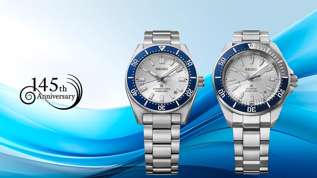 Seiko Prospex Heritage Automatic Diver’s Seiko 145th Anniversary Limited Edition HBC005J1 and Diver’s Seiko 145th Anniversary Limited Edition HBB001K1, title