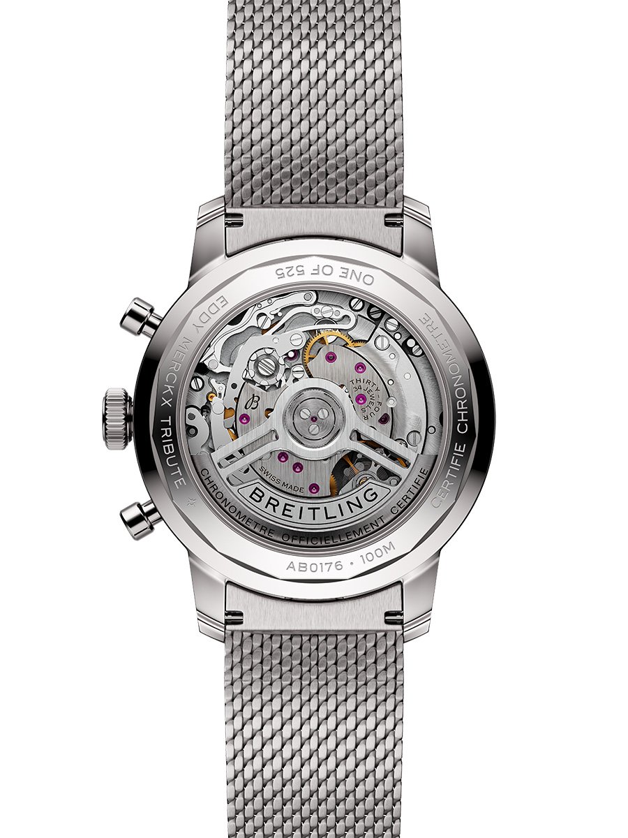 Breitling Top Time B01 Eddy Merckx: case back