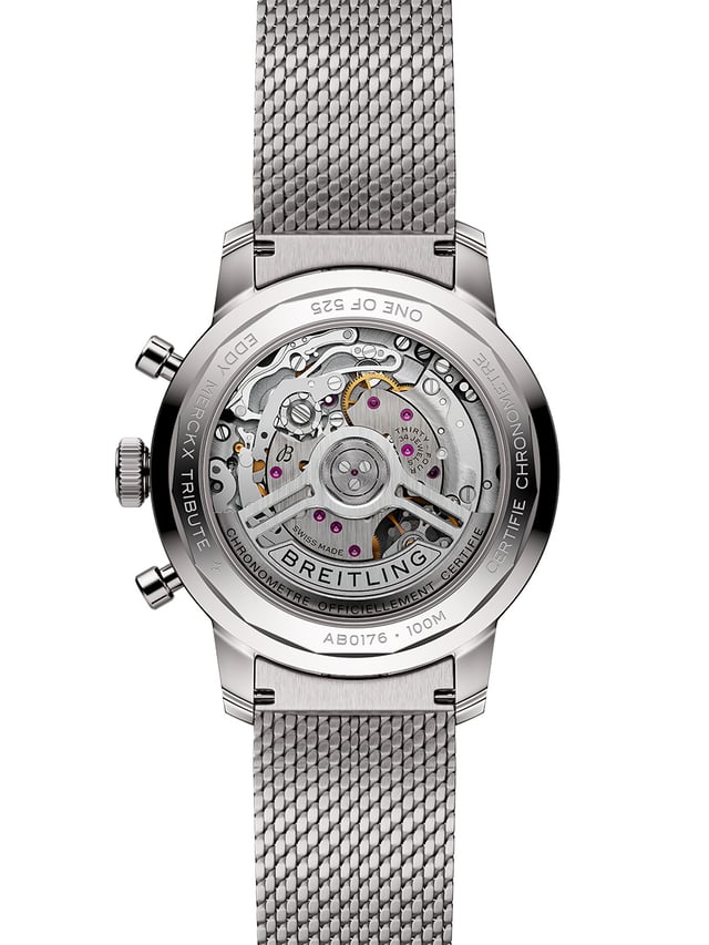 Breitling Top Time B01 Eddy Merckx: case back