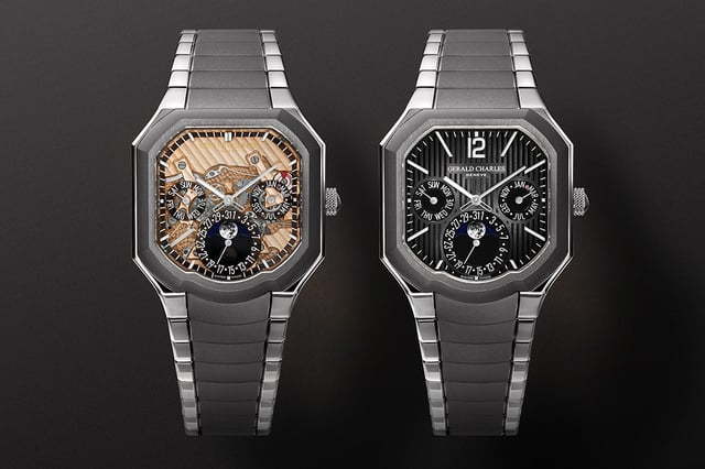 Gerald Charles: Masterlink Perpetual Calendar, two watches, title