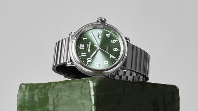 Shinola Detrola Watch Cypress Green: title