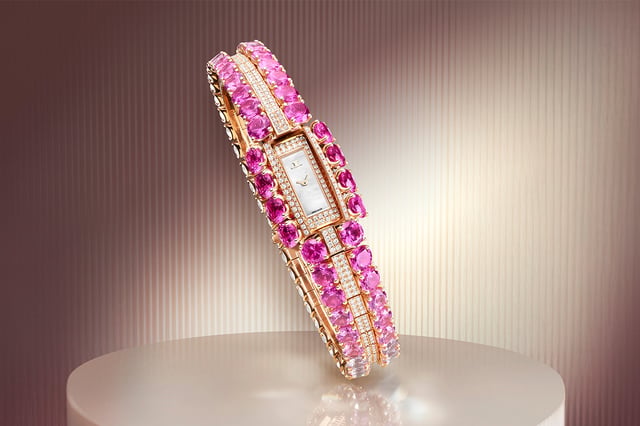 Jaeger-LeCoultre 101 Secrets with 124 pink and rose-pink sapphires in brilliant cut and 904 brilliant-cut diamonds