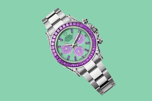 Rolex – Four Seasons, Daytona made of precious metal with gemstone embellishments