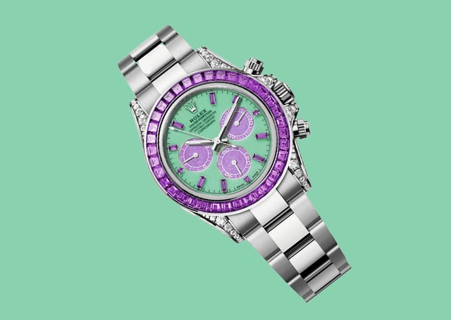 Rolex – Four Seasons, Daytona made of precious metal with gemstone embellishments
