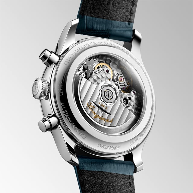 Longines Master Collection Chrono Moonphase, L2.962.4.73.2: case back