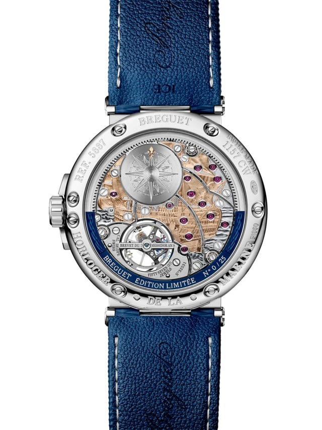 Breguet Marine Tourbillon Équation Marchante 5887PT: case back