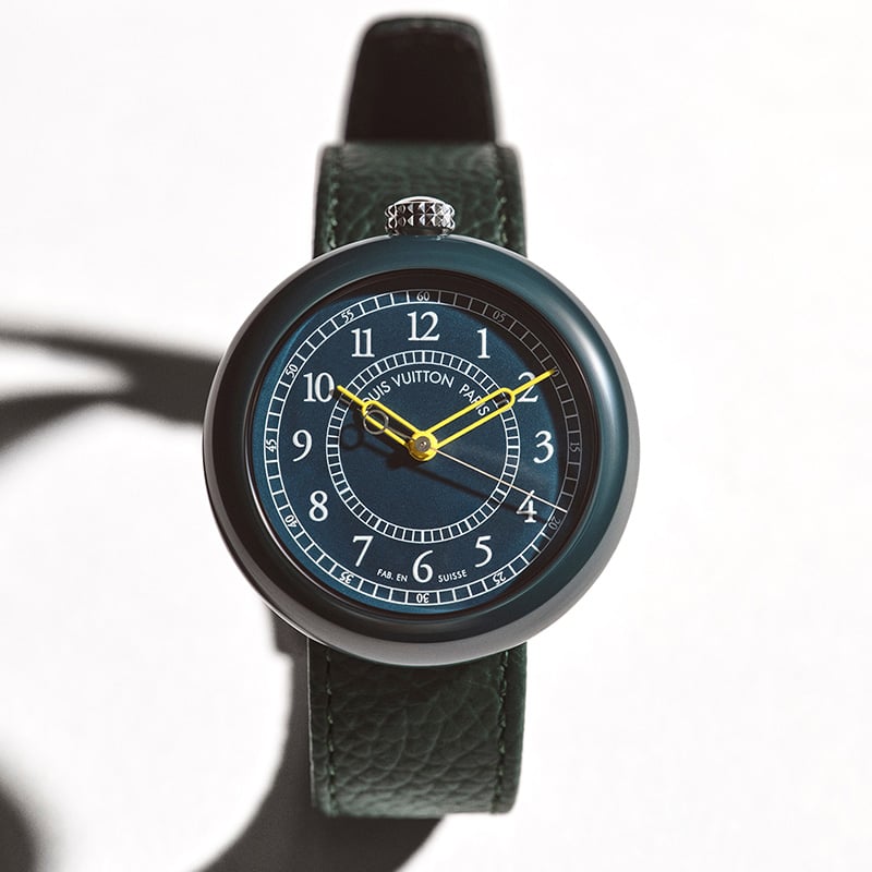 Louis Vuitton Monterey – Green Ceramic & Steel W0CR21: Front