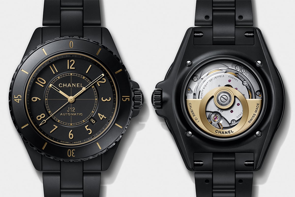 Chanel J12 Golden Black