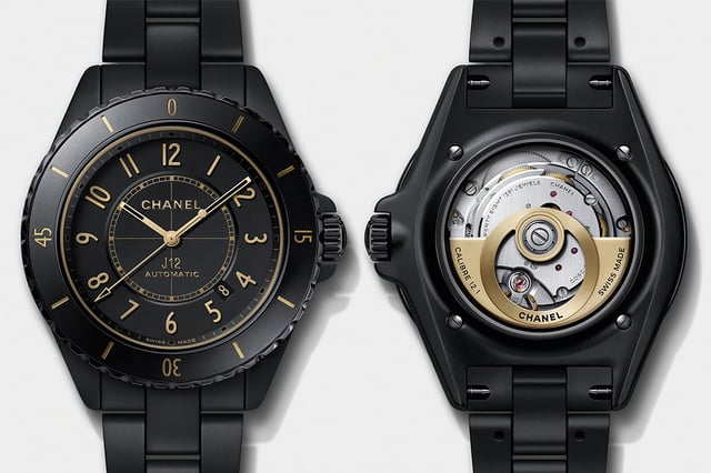 Chanel J12 Golden Black