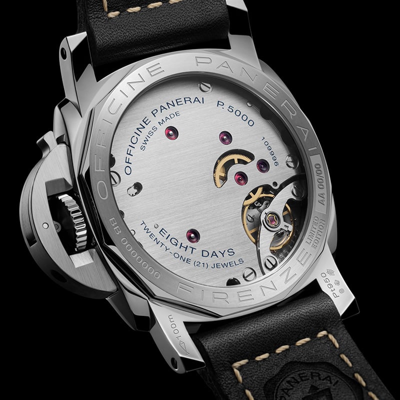Panerai Luminor Firenze 8 Giorni PAM01734: case back
