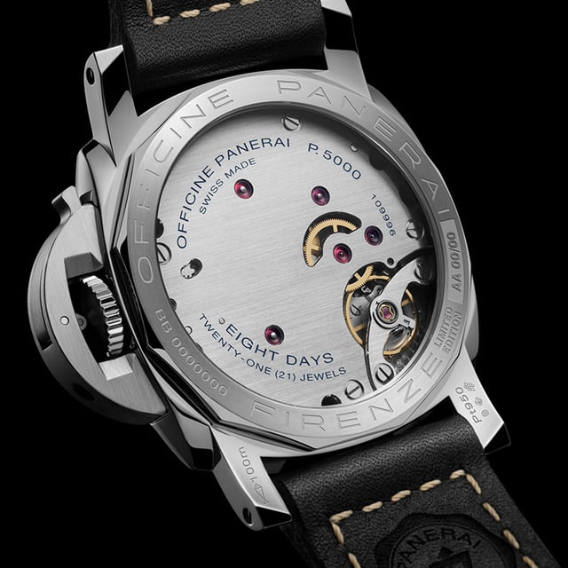 Panerai Luminor Firenze 8 Giorni PAM01734: case back