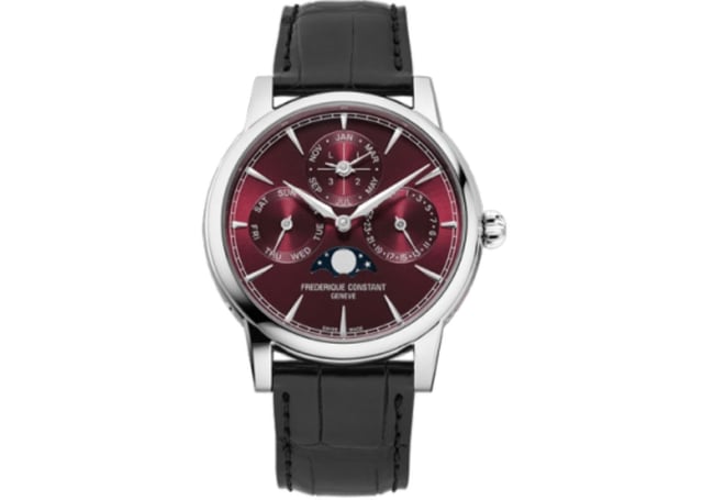 Frederique Constant Classic Perpetual Calendar Manufacture Burgundy LE: Front