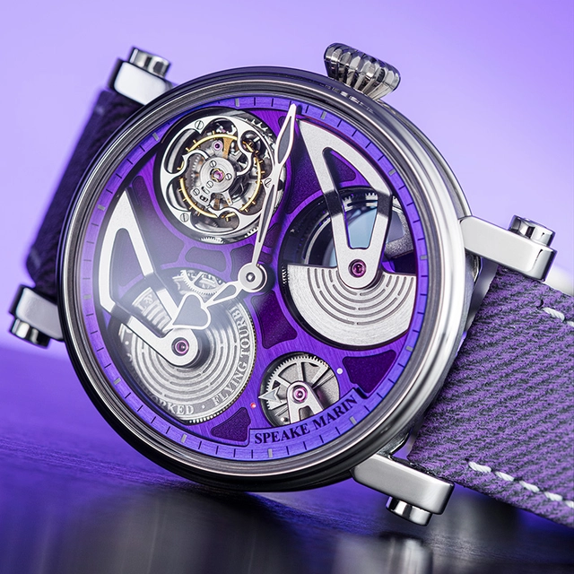 Speake-Marin-Openworked-Tourbillon-Purple-Hour dial