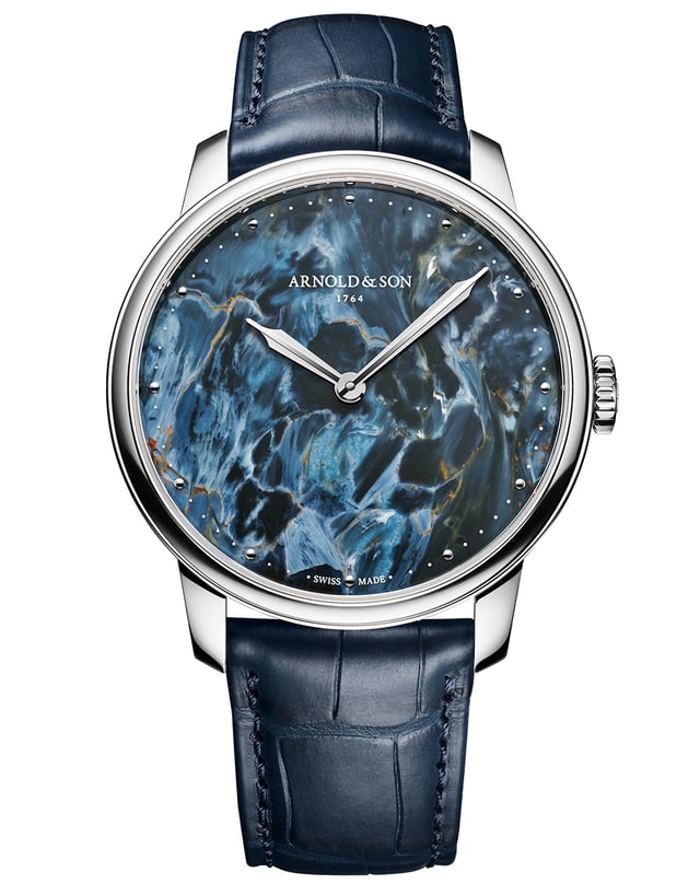 Arnold & Son – HM Pietersite, dress watch with stone dial and mechanical movement