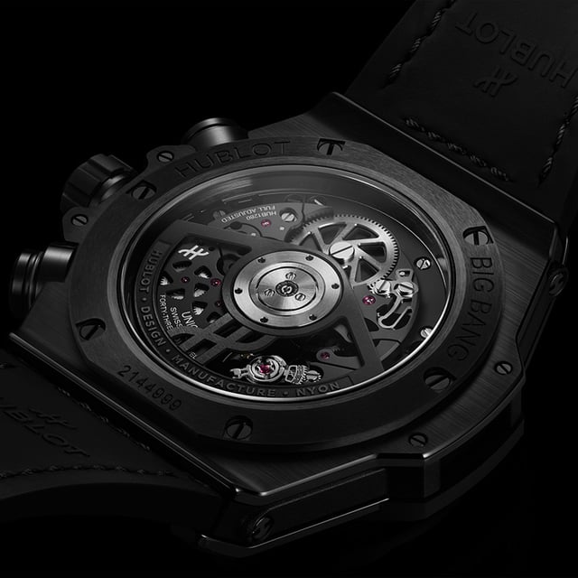 Hublot: Big Bang Reloaded All Black, case back