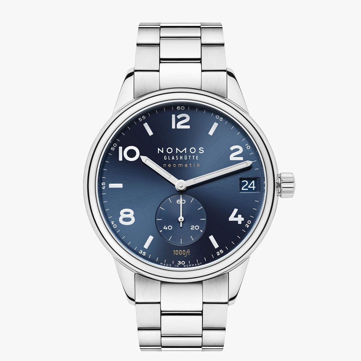 Nomos Glashütte Club Sport Neomatik, Reference 782, blue steel watch
